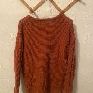 Jessica Simpson rust fall sweater. Super cozy!